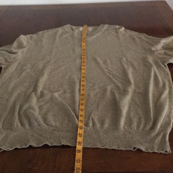 Italian COTTON BLEND V-NECK SWEATER SZ XL - Picture 5 of 5